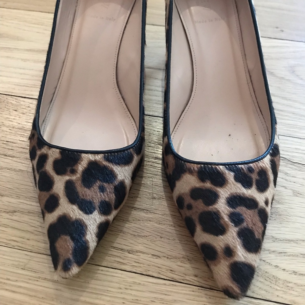J Crew Leopard Kitten Heel Pumps 9.5